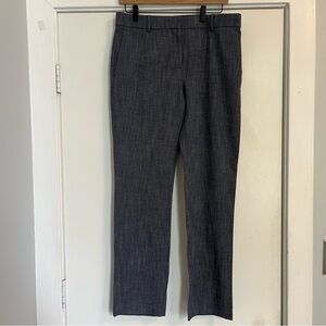 Ann Taylor Textured Blue Dress Pants Trousers Size 6 work business office slacks
